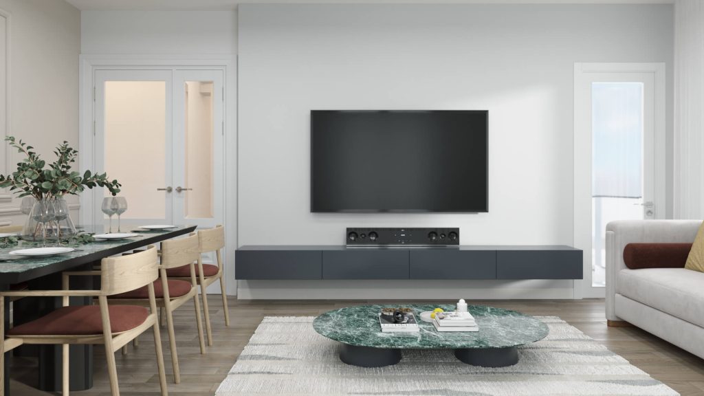 Merdivenköy 1+1 satılık daire – Geniş salon ve modern tasarım